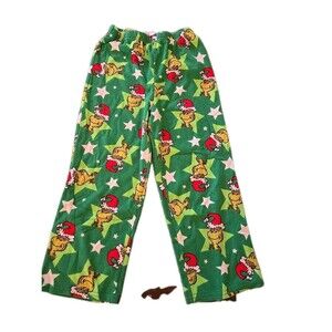 The Grinch Pajama Bottoms Girls Boys Size 6 Elastic Waist Christmas Holiday Pant